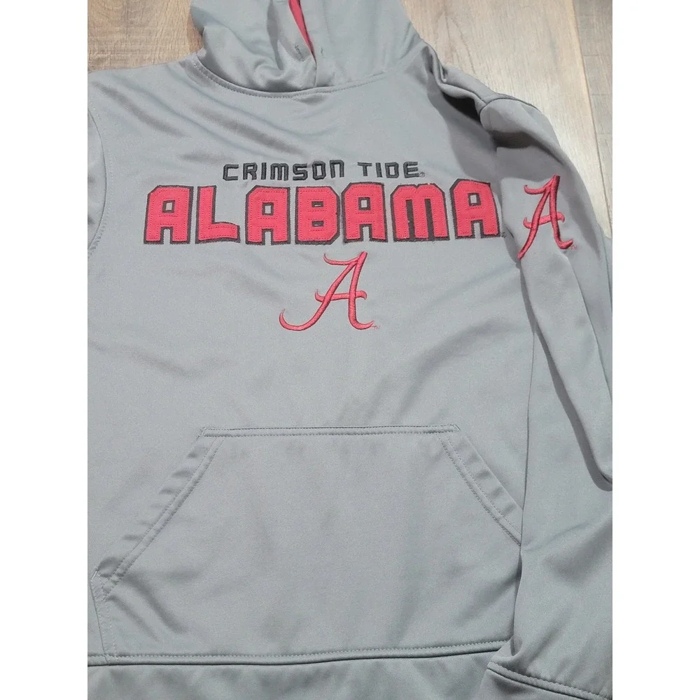 Alabama Crimson Tide Cover One Apparel Gray Performance Hoodie Mens‎ Small S